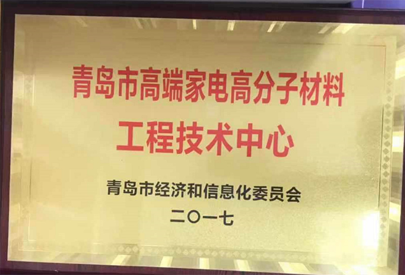 Qingdao high end home appliance polymer material engineering technology center